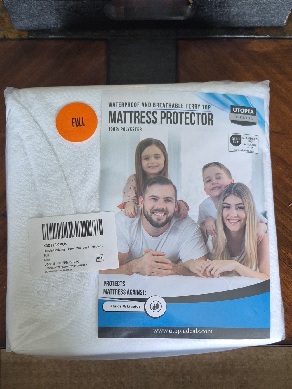 Utopia Bedding White Full Terry Waterproof Mattress Protector - Breathable